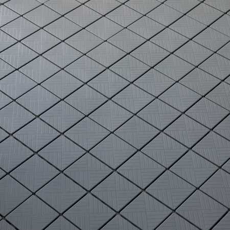 Gardenised Gray Interlocking Garden Path Tiles Outdoor Flooring Decorative Floor Grass Paver, PK 5 QI004107.5
